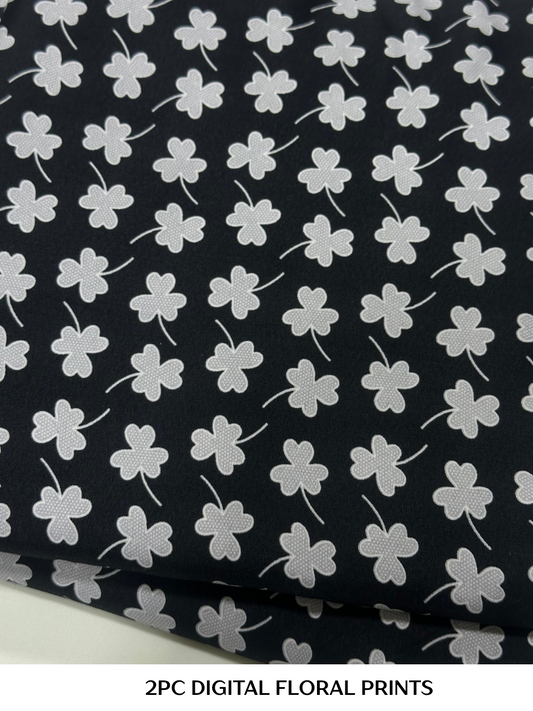 2PC Digital Floral Print