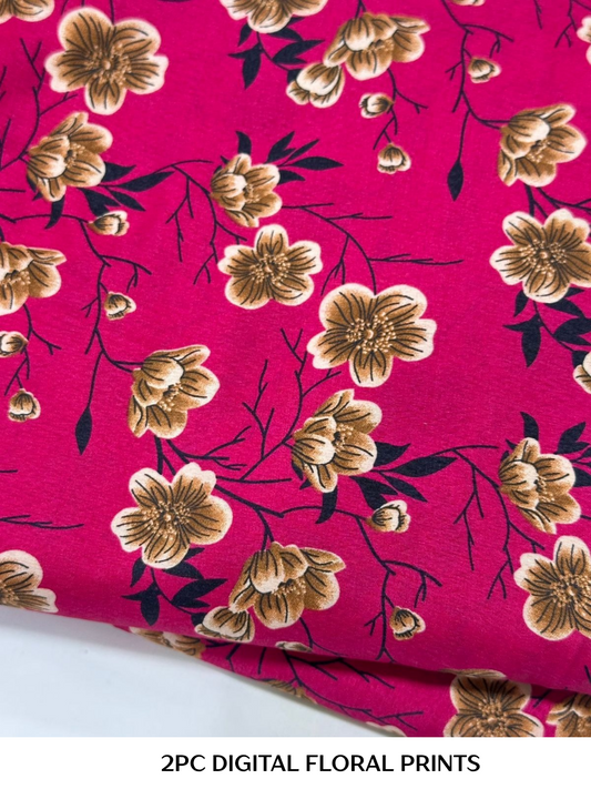 2PC Digital Floral Print