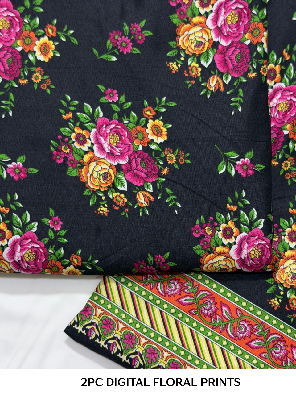 2PC Digital Floral Print