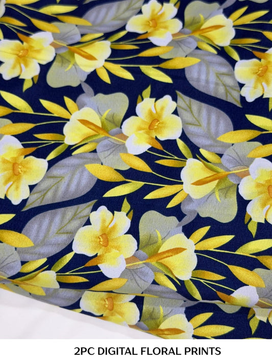 2PC Cotton Floral Print
