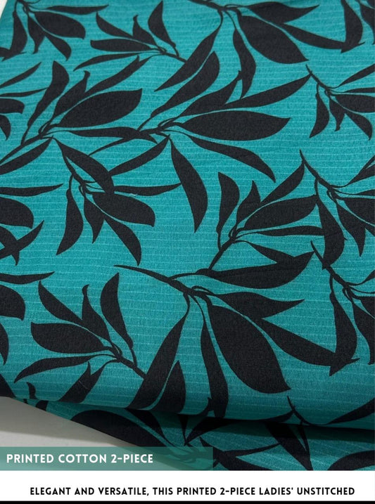 2PC Digital Floral Print