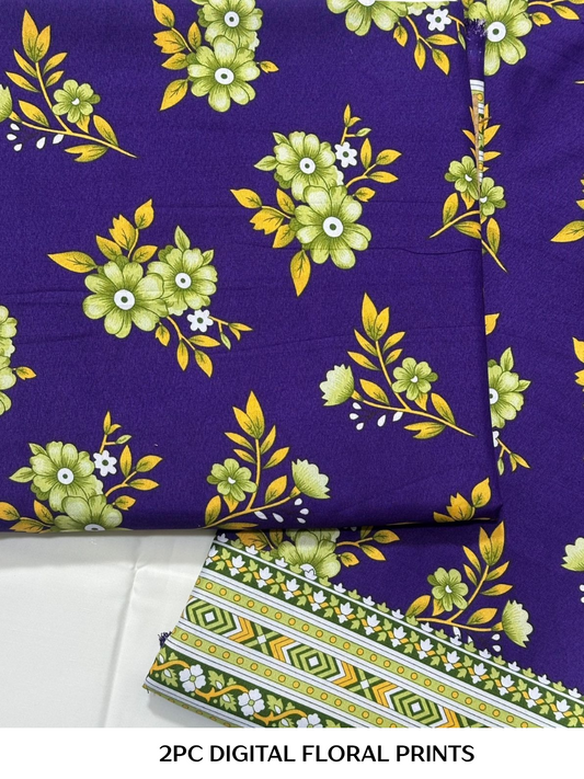 2PC Digital Floral Print