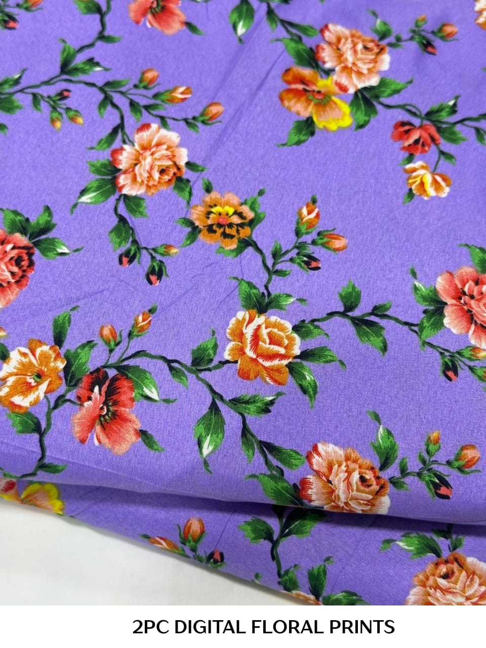2PC Cotton Floral Print