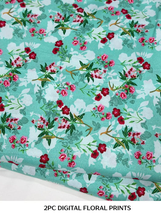 2PC Cotton Floral Print