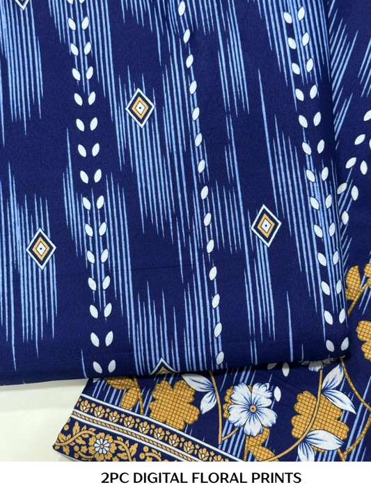 2PC Digital Floral Print