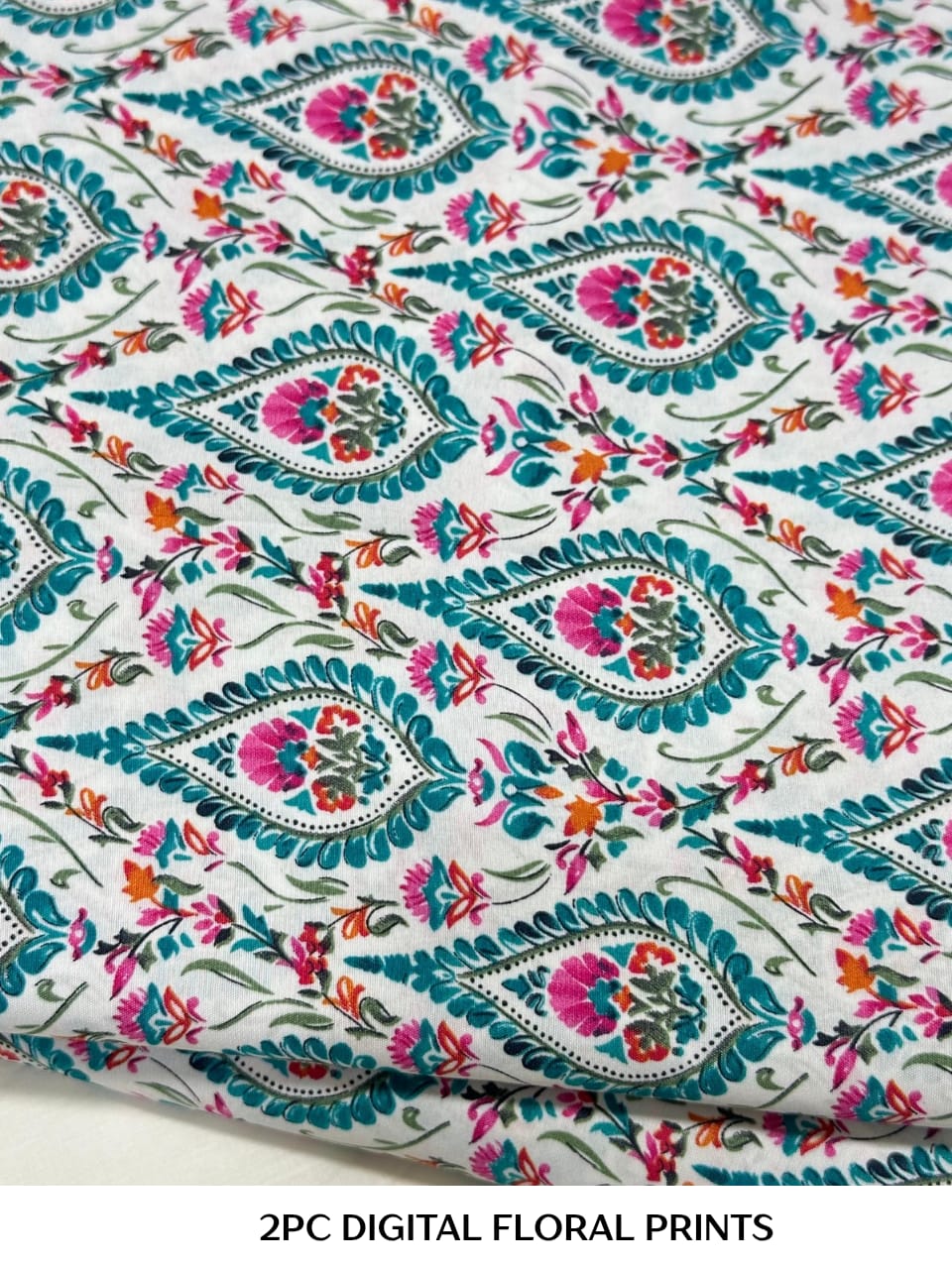 2PC Cotton Floral Print