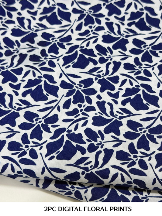 2PC Digital Floral Print