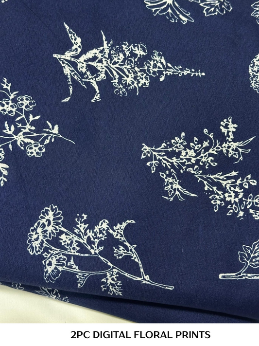 2PC Digital Floral Print