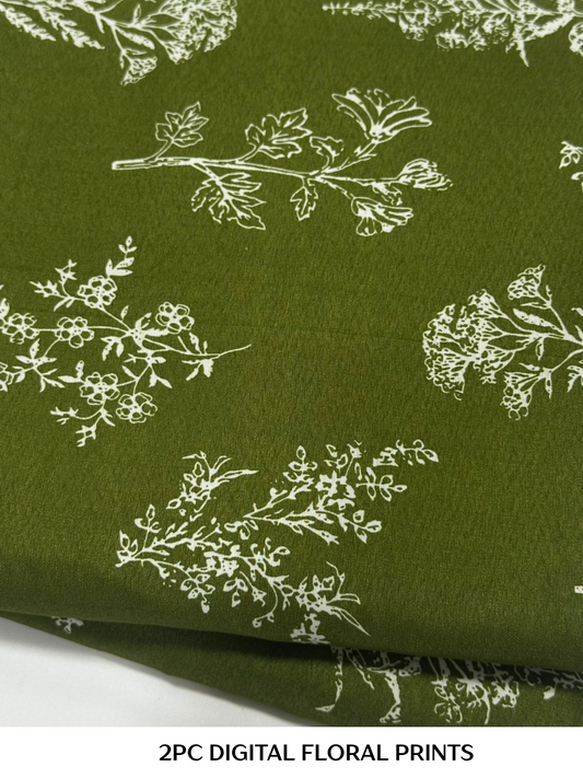 2PC Digital Floral Print