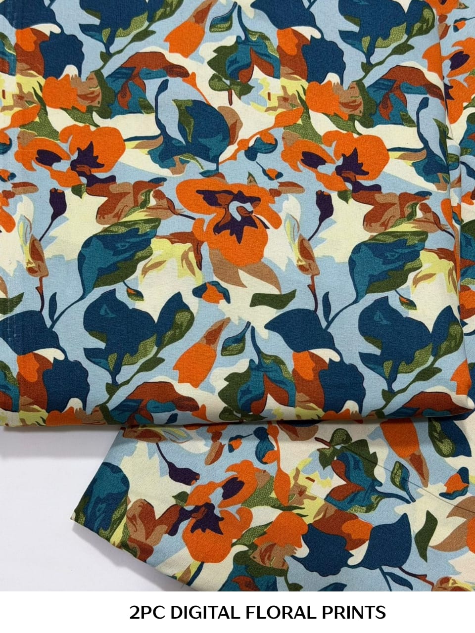 2PC Digital Floral Print