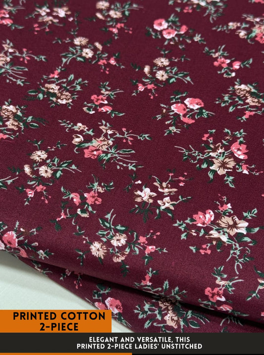 2PC Digital Floral Print