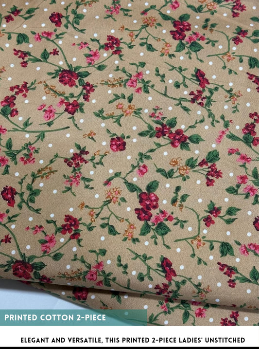 2PC Digital Floral Print