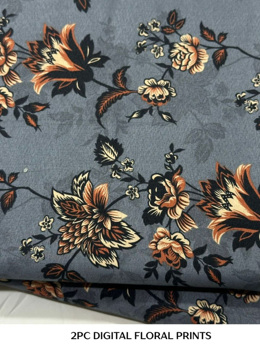 2PC Cotton Floral Print
